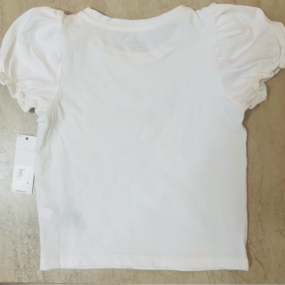 Janie and Jack Dog Friends Puff Sleeve Tee - Picture 6 of 9